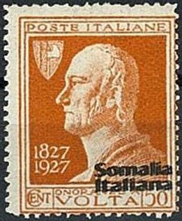 Train Stamps : Francobolli Somalia Italiana 1927 Alessandro Volta 